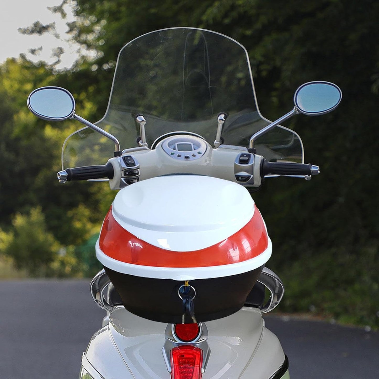 Rear Storage Trunk Box White