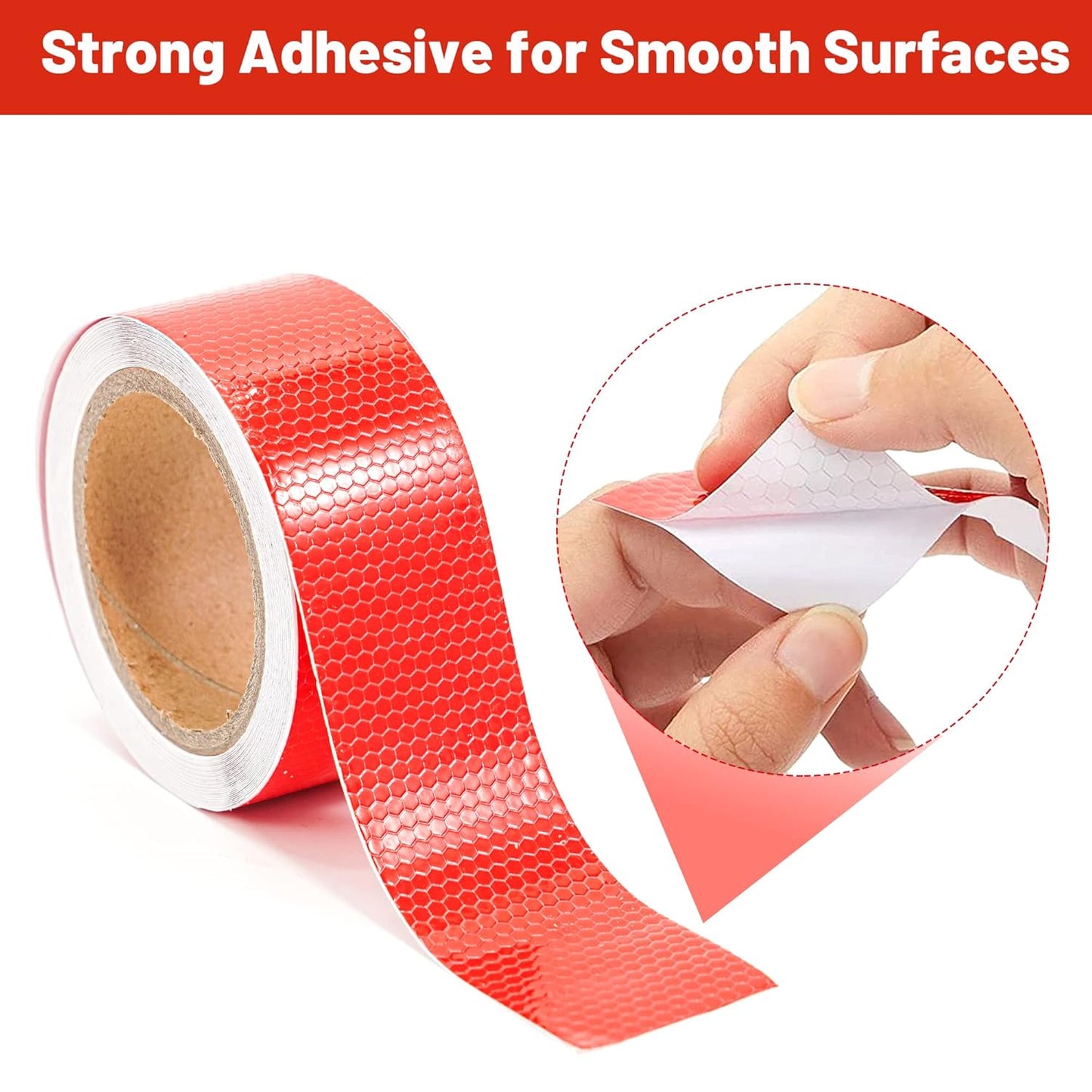 Red Reflective Tape. Sold by the inch
