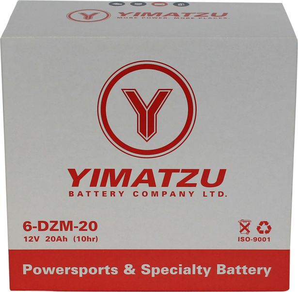 Yimatzu Lead Acid Battery 12v 20AH