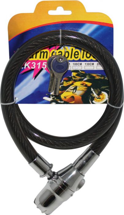 E-Bicycles Heavy Duty Cable Lock, with Alarm 100cm